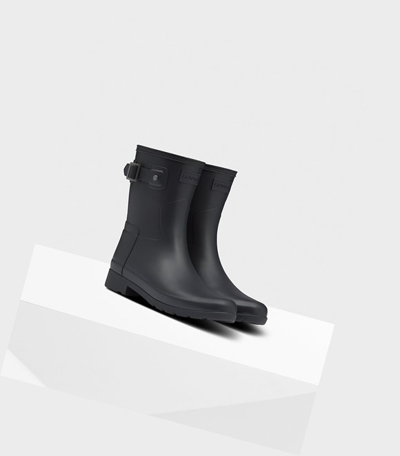 Bottes Courtes Hunter Refined Slim Fit Femme Bleu Marine | 80753DSTR