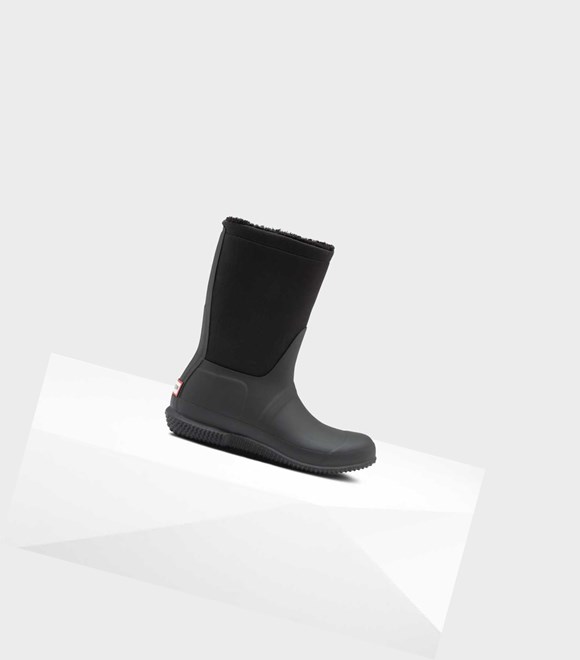 Bottes D'hiver Hunter Original Insulated Roll Top Sherpa Femme Noir | 10384VCUI