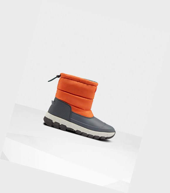 Bottes de Neige Hunter Original Insulated Corta Femme Orange | 71482KGEQ