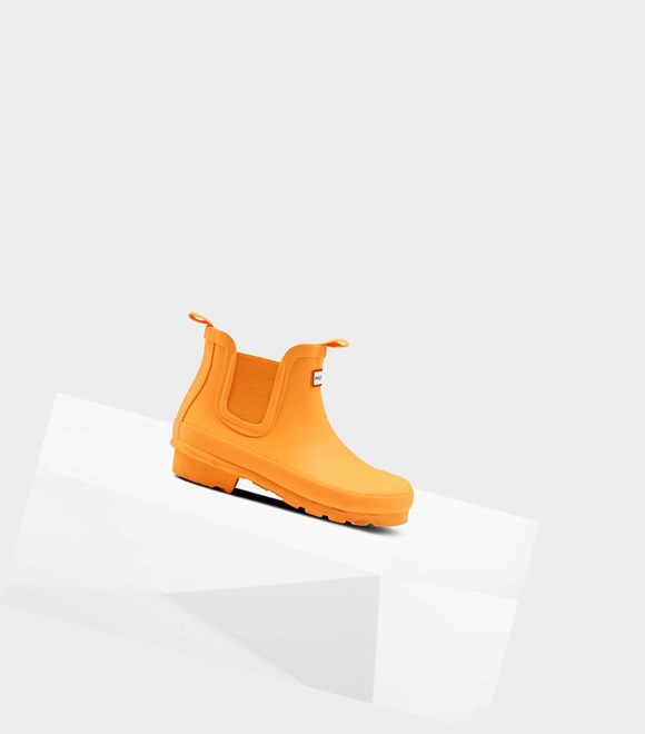 Bottines Chelsea Hunter Original Big Enfant Orange | 89150ZRJQ