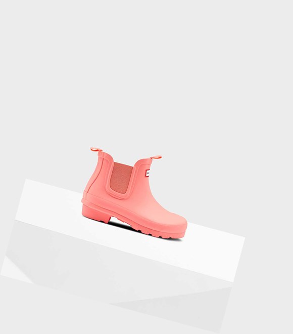 Bottines Chelsea Hunter Original Big Enfant Rose | 95384FLQK