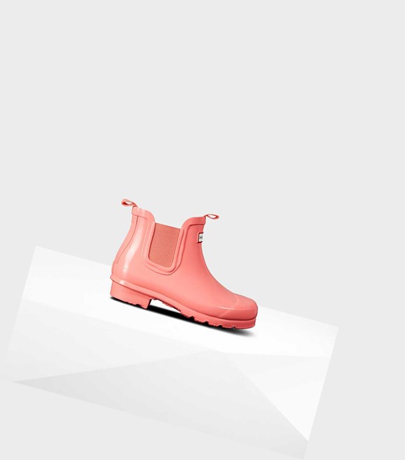 Bottines Chelsea Hunter Original Big Gloss Enfant Rose | 51478BZSG