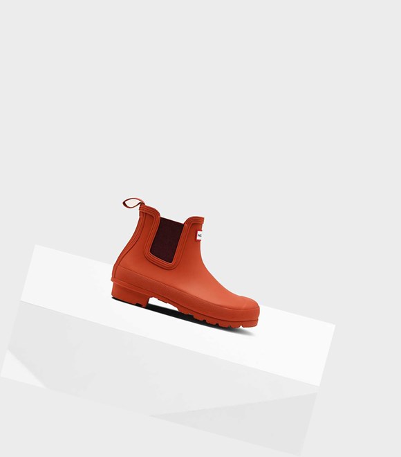 Bottines Chelsea Hunter Original Femme Rouge | 05197NRYZ