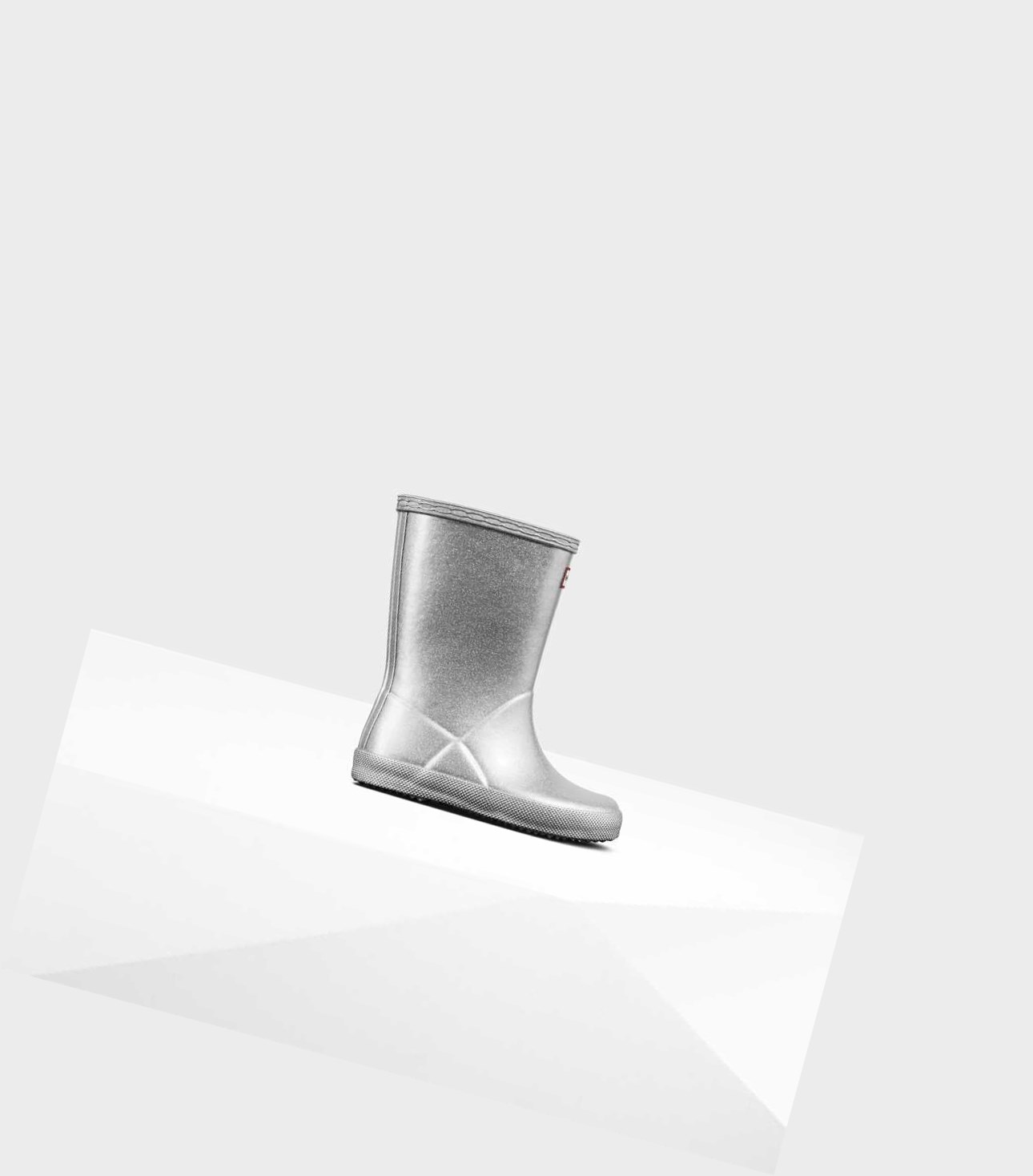 Bottes Courtes Hunter Original First Classiche Cosmic Glitter Wellington Enfant Argent | 35904GCSE
